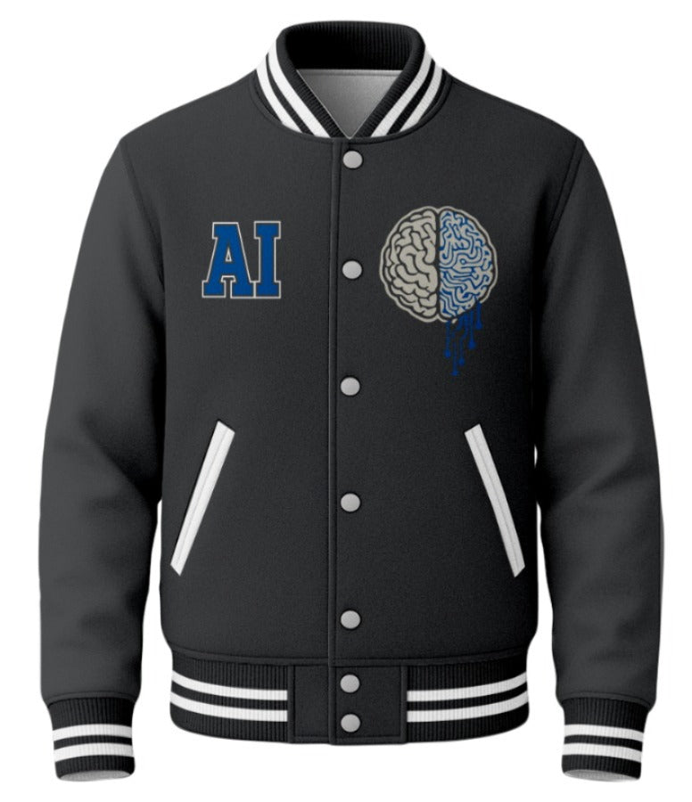 AI CONSULTANT Unisex Varsity Jacket (Grey)